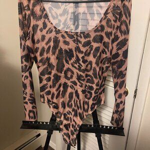 Sheer Cheetah Bodysuit